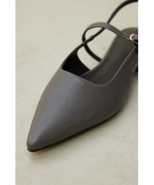 crie conforto(クリーコンフォルト)の「ポインテッドバックストラップパンプス(パンプス・レディース・グレー/ブラック・SMALL/MEDIUM/LARGE/LL)」の4枚目の写真