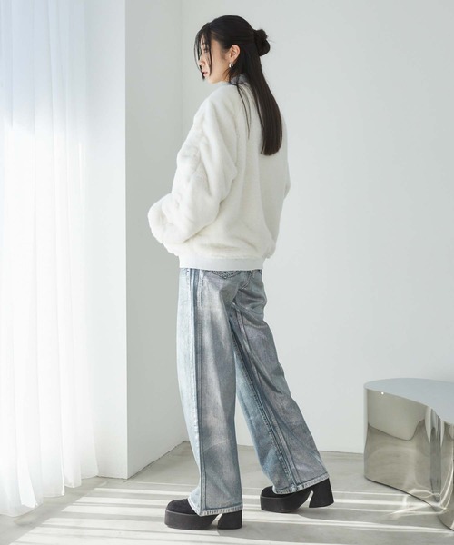 ENVYM(アンビー)の「リバーシブルMA-1(MA-1・レディース・グレー/ブラック・FREE)」の14枚目の写真