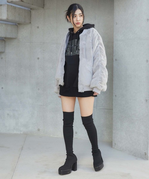 ENVYM(アンビー)の「リバーシブルMA-1(MA-1・レディース・グレー/ブラック・FREE)」の20枚目の写真