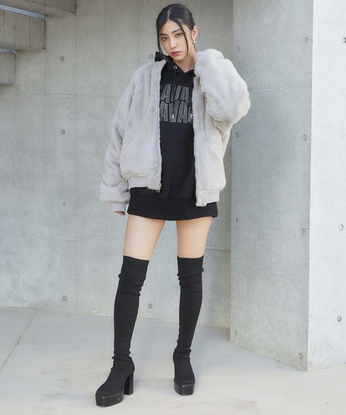ENVYM(アンビー)の「リバーシブルMA-1(MA-1・レディース・グレー/ブラック・FREE)」の21枚目の写真