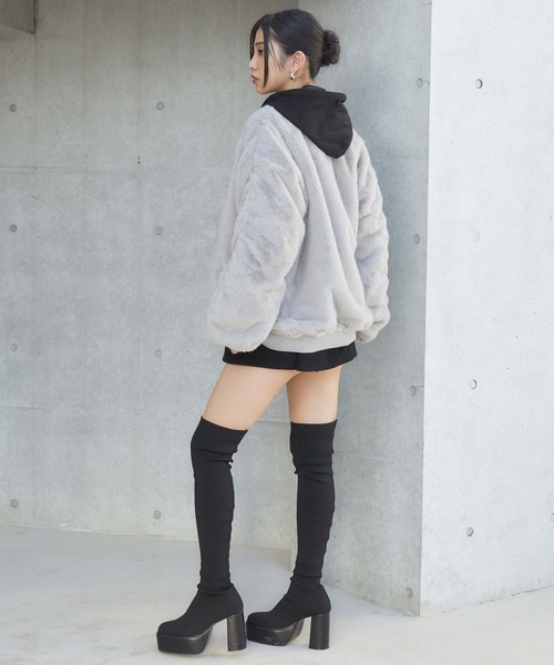 ENVYM(アンビー)の「リバーシブルMA-1(MA-1・レディース・グレー/ブラック・FREE)」の22枚目の写真