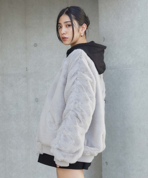 ENVYM(アンビー)の「リバーシブルMA-1(MA-1・レディース・グレー/ブラック・FREE)」の17枚目の写真