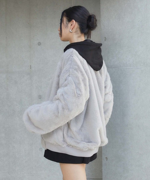 ENVYM(アンビー)の「リバーシブルMA-1(MA-1・レディース・グレー/ブラック・FREE)」の18枚目の写真