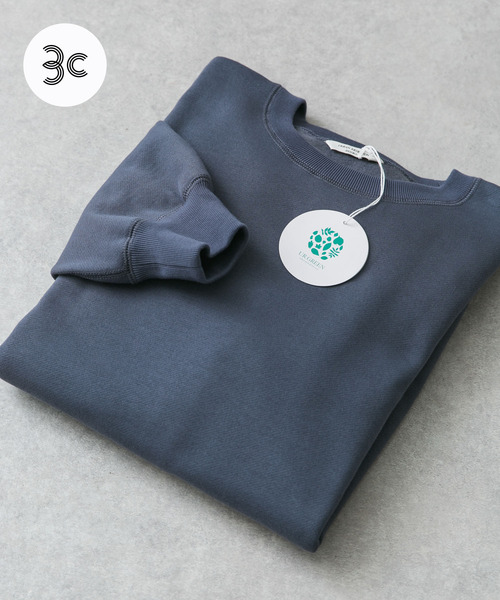 URBAN RESEARCH DOORS（アーバンリサーチドアーズ）の「『UR GREEN』裏起毛クルーネック プルオーバー（スウェット・メンズ・ブルー系その他/オフホワイト/チャコールグレー/グレー系その他・MEDIUM/LARGE/X-LARGE）」の4枚目の写真