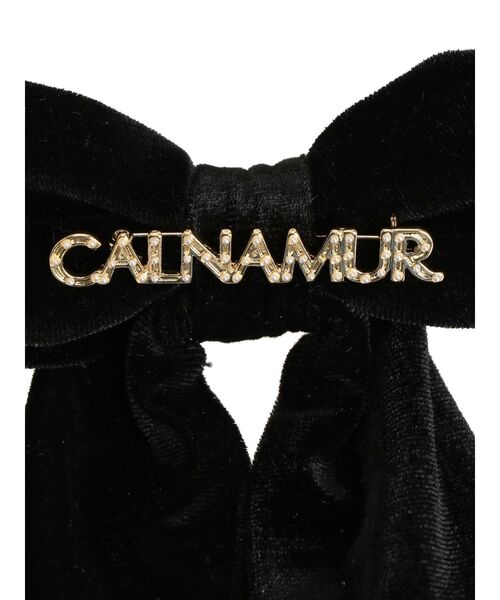 CALNAMUR(カルナムール)の「【2way】ベロアロゴピックピンバレッタ(バレッタ/ヘアクリップ・レディース・ホワイト/ブラック・FREE)」の12枚目の写真