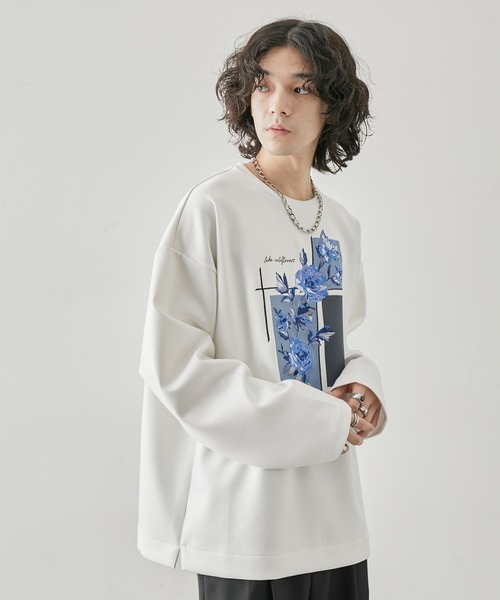 JUNRED（ジュンレッド）の「オーバーラップアートワイドスリーブPO（追加）（Tシャツ/カットソー・メンズ・ホワイト/ブラック系その他/ブラック/ホワイト系その他・M/S/L）」の20枚目の写真