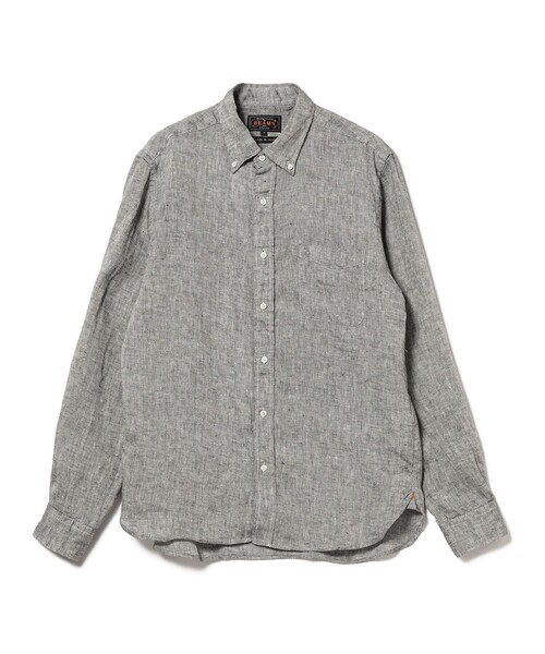 BEAMS PLUS（ビームスプラス）の「BEAMS PLUS / リネン オックスフォード ボタンダウン シャツ（シャツ/ブラウス・メンズ・ホワイト/ブラック/イエロー/ブルー・X-LARGE/MEDIUM/LARGE/SMALL/X-SMALL）」の18枚目の写真