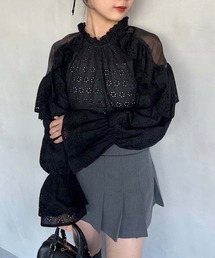 one after another NICE CLAUP | 【WEB限定】コットンレースブラウス(シャツ/ブラウス)