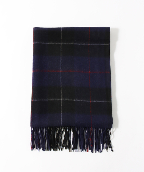 EDIFICE（エディフィス）の「カシミヤ チェックストール（マフラー・メンズ・ブルー/レッド系その他/ダークブルー/パープル系その他・FREE）」の5枚目の写真