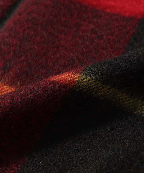 EDIFICE（エディフィス）の「カシミヤ チェックストール（マフラー・メンズ・ブルー/レッド系その他/ダークブルー/パープル系その他・FREE）」の11枚目の写真