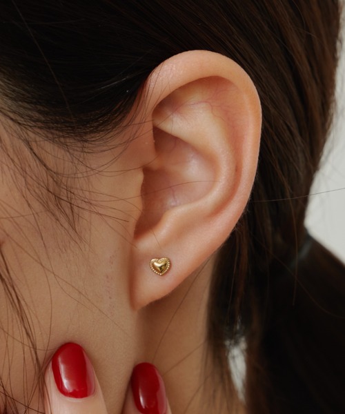 Aunt Marie's（アントマリーズ）の「プチハートピアス/ステンレススチール（ピアス（両耳用）・レディース・シルバー/ゴールド・FREE）」の8枚目の写真