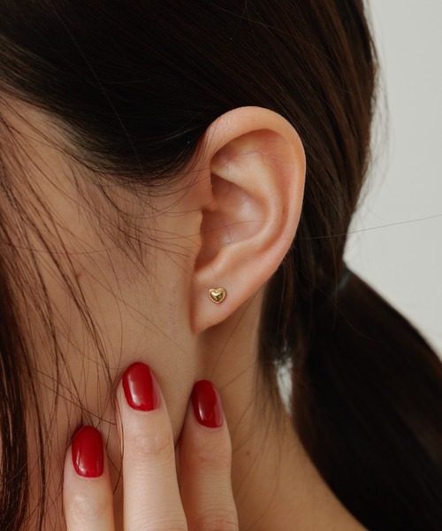 Aunt Marie's（アントマリーズ）の「プチハートピアス/ステンレススチール（ピアス（両耳用）・レディース・シルバー/ゴールド・FREE）」の12枚目の写真