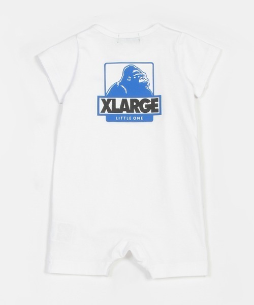 XLARGE KIDS(エクストララージキッズ)の「ホックスゴリラ半袖カバーオール(ロンパース・キッズ・ホワイト/ブラック/ブルー・70cm)」の5枚目の写真