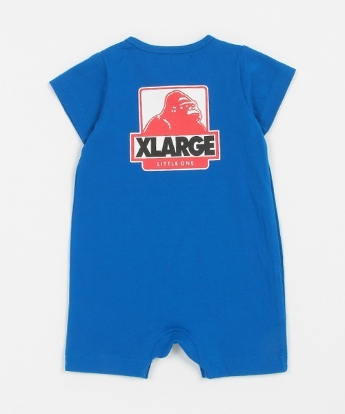 XLARGE KIDS(エクストララージキッズ)の「ホックスゴリラ半袖カバーオール(ロンパース・キッズ・ホワイト/ブラック/ブルー・70cm)」の6枚目の写真