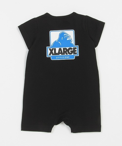 XLARGE KIDS(エクストララージキッズ)の「ホックスゴリラ半袖カバーオール(ロンパース・キッズ・ホワイト/ブラック/ブルー・70cm)」の7枚目の写真