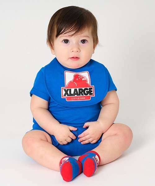 XLARGE KIDS(エクストララージキッズ)の「ホックスゴリラ半袖カバーオール(ロンパース・キッズ・ホワイト/ブラック/ブルー・70cm)」の17枚目の写真
