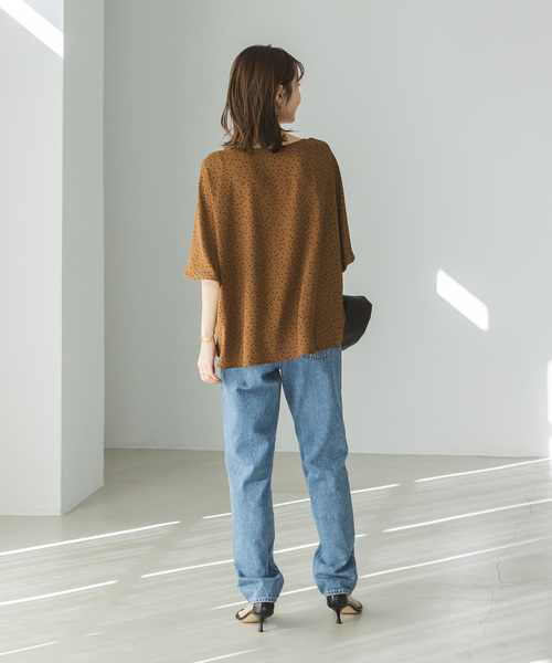 Noble（ノーブル）の「ドットニュアンスボウタイブラウス（シャツ/ブラウス・レディース・ブラック/ブラウン・FREE）」の13枚目の写真