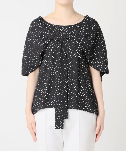 Noble（ノーブル）の「ドットニュアンスボウタイブラウス（シャツ/ブラウス・レディース・ブラック/ブラウン・FREE）」の22枚目の写真