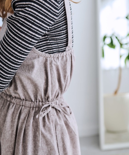 Crisp（クリスプ）の「サイドリボンサロペット（サロペット/オーバーオール・レディース・ブラウン/グレー・FREE）」の20枚目の写真