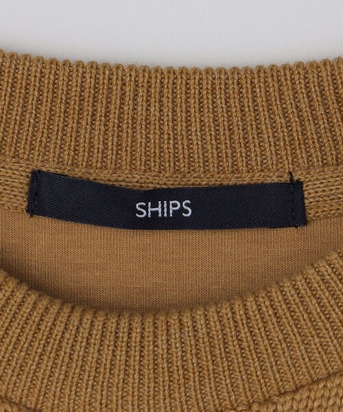 SHIPS（シップス）の「SHIPS: 〈手洗い可能〉ニット ドッキング ダンボール スウェット（スウェット・メンズ・ライトグレー/ブラック/イエロー系・MEDIUM/SMALL/X-LARGE/LARGE）」の20枚目の写真