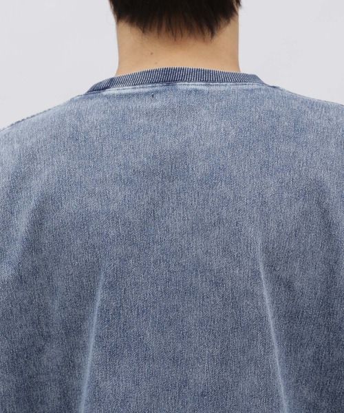 LAKOLE(ラコレ)の「デニム刺繍ポケットT / 102414(Tシャツ/カットソー・メンズ・ライトブルー/ブラック/インディゴブルー/その他9/サックスブルー・X-LARGE/LARGE/MEDIUM)」の19枚目の写真