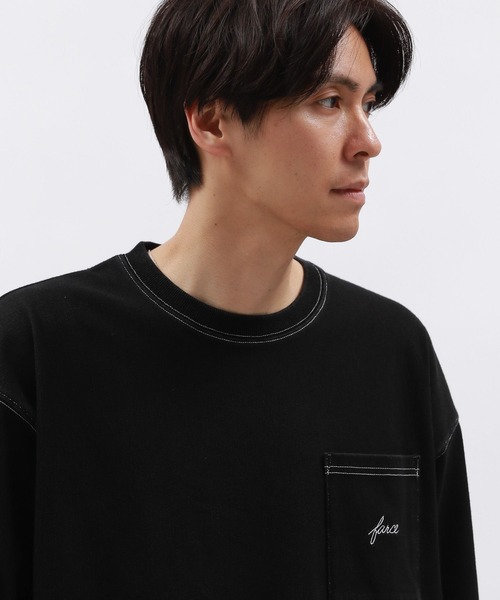 セール】デニム刺繍ポケットT / 102414（Tシャツ/カットソー