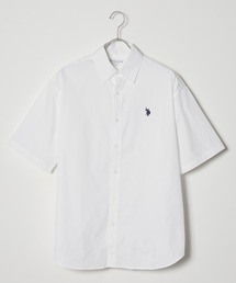 U.S. POLO ASSN./ユーエスポロアッスン ワンポイント刺繍 レギュラーカラーシャツ 半袖シャツ
