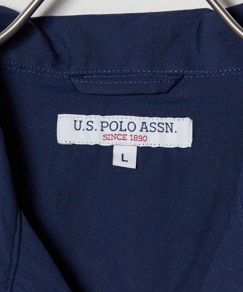 U.S. POLO ASSN.(ユーエスポロアッスン)の「U.S. POLO ASSN./ユーエスポロアッスン ワンポイント刺繍 レギュラーカラーシャツ 半袖シャツ(シャツ/ブラウス・メンズ・ホワイト/ネイビー/インディゴブルー/ホワイト×ブルー/ライラック/ホワイト×ネイビー・LL/S/M/L)」の8枚目の写真