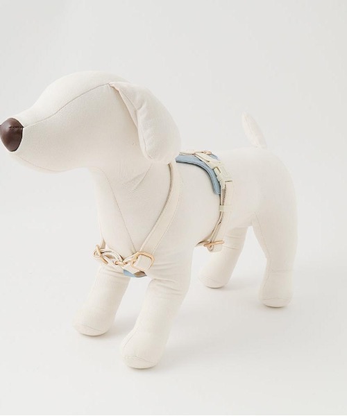 PUレザーテープハーネス+リードSET（リード/ハーネス/首輪）｜moncheri（モンシェリ）