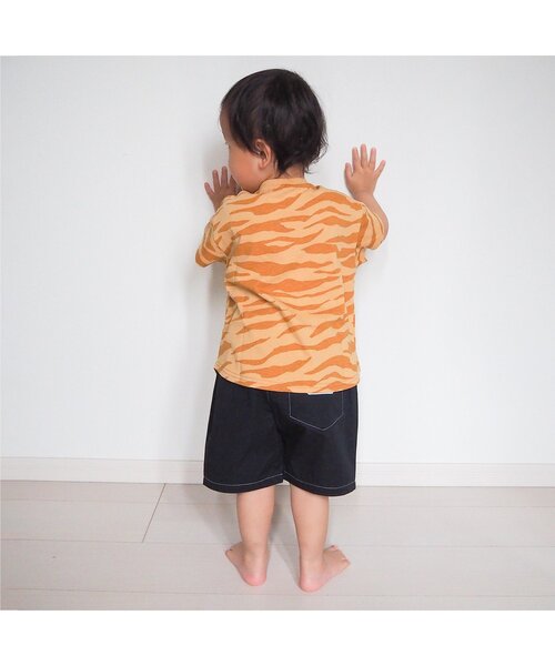 apres les cours（アプレレクール）の「シェフハーフパンツ/7days Style pants（その他パンツ・キッズ・チャコール/チェック/インディゴブルー/イエロー/ブラック・80/90/100/110/120/130）」の22枚目の写真