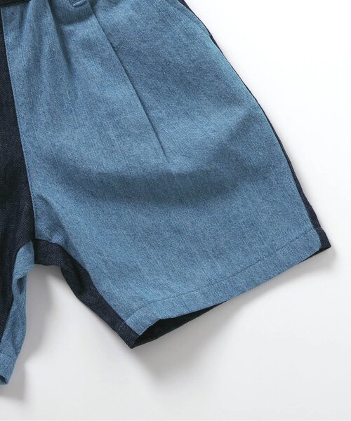 apres les cours（アプレレクール）の「シェフハーフパンツ/7days Style pants（その他パンツ・キッズ・チャコール/チェック/インディゴブルー/イエロー/ブラック・80/90/100/110/120/130）」の10枚目の写真