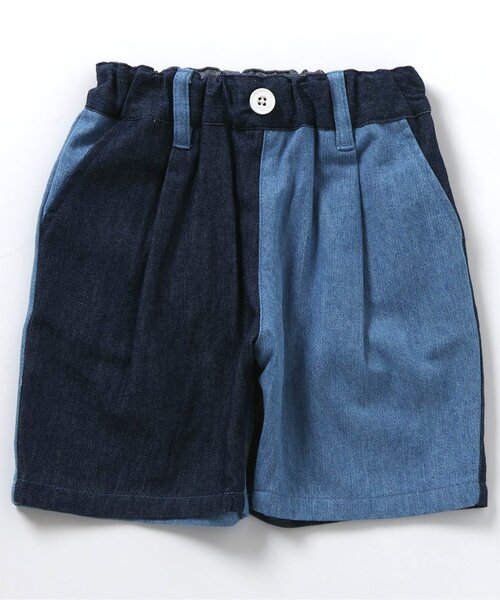 apres les cours（アプレレクール）の「シェフハーフパンツ/7days Style pants（その他パンツ・キッズ・チャコール/チェック/インディゴブルー/イエロー/ブラック・80/90/100/110/120/130）」の15枚目の写真