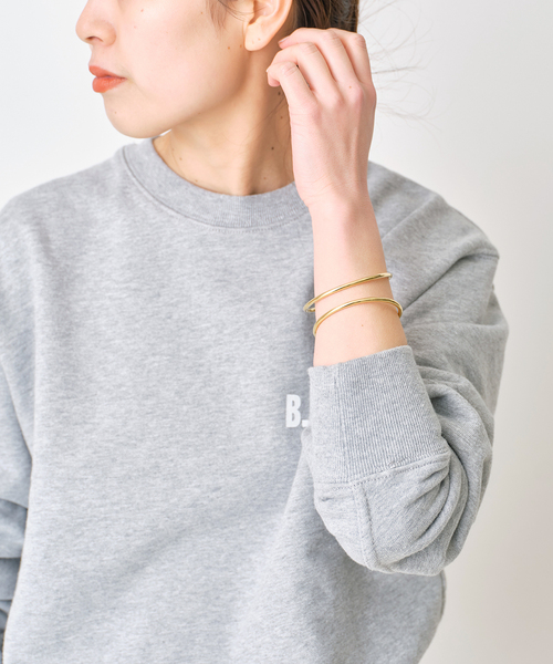 Bijou R.I (ビジューアールアイ)の「【Bijou R.I / ビジューアールアイ】Stitch Bent Bracelet(ブレスレット・レディース・シルバー/ゴールド・SMALL)」の3枚目の写真