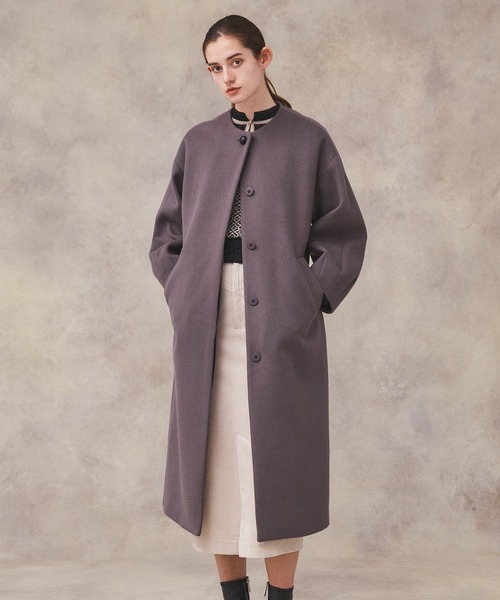 セール/ブランド古着】ノーカラーコート（ノーカラーコート）｜PUBLIC  