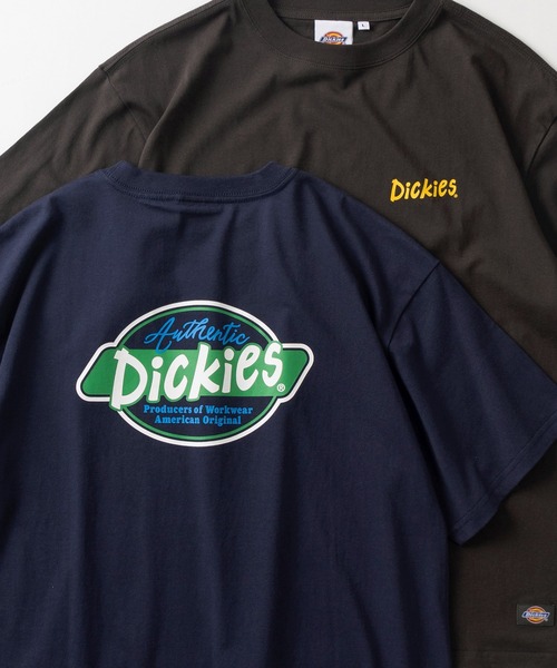 Dickies(ディッキーズ)の「【0】【Dickies/ディッキーズ】ワンポイントロゴ&バックBIGロゴ ストリートデザイン ワイドシルエット半袖Tシャツ/ビッグシルエット/オーバーサイズ(Tシャツ/カットソー・メンズ・ブラック/ダークネイビー/ホワイト/スミクロ/ダークグレー/ネイビー/ブラック系その他/オフホワイト・L/M)」の7枚目の写真