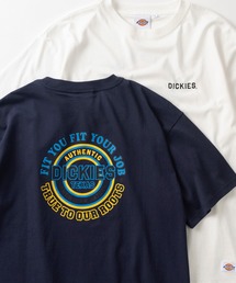 【0】【Dickies/ディッキーズ】ワンポイントロゴ&バックBIGロゴ ストリートデザイン ワイドシルエット半袖Tシャツ/ビッグシルエット/オーバーサイズ
