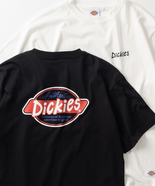 Dickies(ディッキーズ)の「【0】【Dickies/ディッキーズ】ワンポイントロゴ&バックBIGロゴ ストリートデザイン ワイドシルエット半袖Tシャツ/ビッグシルエット/オーバーサイズ(Tシャツ/カットソー・メンズ・ブラック/ダークネイビー/ホワイト/スミクロ/ダークグレー/ネイビー/ブラック系その他/オフホワイト・L/M)」の3枚目の写真
