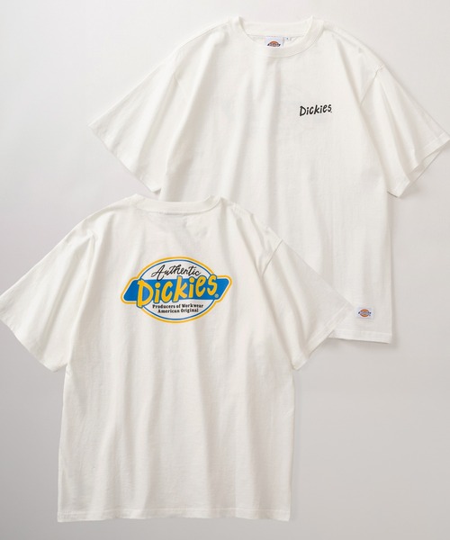 Dickies(ディッキーズ)の「【0】【Dickies/ディッキーズ】ワンポイントロゴ&バックBIGロゴ ストリートデザイン ワイドシルエット半袖Tシャツ/ビッグシルエット/オーバーサイズ(Tシャツ/カットソー・メンズ・ブラック/ダークネイビー/ホワイト/スミクロ/ダークグレー/ネイビー/ブラック系その他/オフホワイト・L/M)」の12枚目の写真