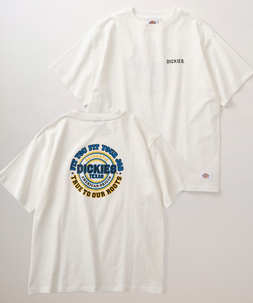 Dickies(ディッキーズ)の「【0】【Dickies/ディッキーズ】ワンポイントロゴ&バックBIGロゴ ストリートデザイン ワイドシルエット半袖Tシャツ/ビッグシルエット/オーバーサイズ(Tシャツ/カットソー・メンズ・ブラック/ダークネイビー/ホワイト/スミクロ/ダークグレー/ネイビー/ブラック系その他/オフホワイト・L/M)」の16枚目の写真