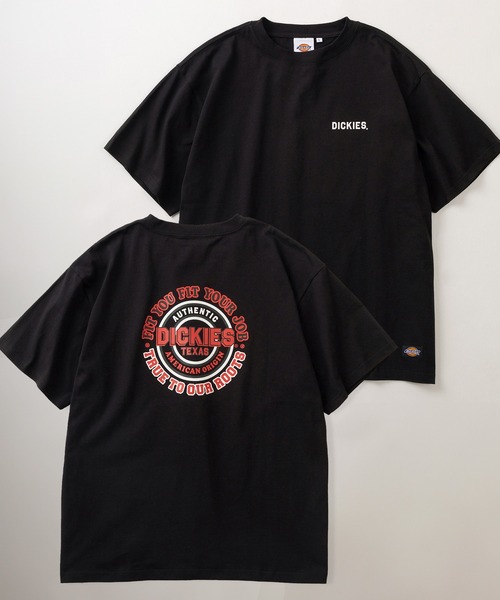 Dickies(ディッキーズ)の「【0】【Dickies/ディッキーズ】ワンポイントロゴ&バックBIGロゴ ストリートデザイン ワイドシルエット半袖Tシャツ/ビッグシルエット/オーバーサイズ(Tシャツ/カットソー・メンズ・ブラック/ダークネイビー/ホワイト/スミクロ/ダークグレー/ネイビー/ブラック系その他/オフホワイト・L/M)」の17枚目の写真