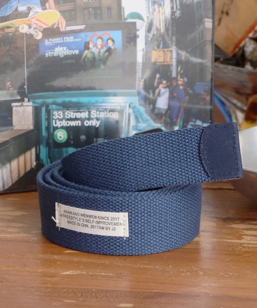 ROOPTOKYO(ループトウキョウ)の「カラーガチャベルト(ベルト・メンズ・グレー/ネイビー系/ホワイト×ブルー/ホワイト系/ブラック/オリーブ系/レッド系/ホワイト×イエロー/ブラック×ホワイト/ピンク/レッド/オレンジ系/ブラック×イエロー/ブラック系/ベージュ/ネイビー/ホワイト×レッド・FREE)」の2枚目の写真