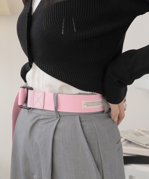 ROOPTOKYO(ループトウキョウ)の「カラーガチャベルト(ベルト・メンズ・グレー/ネイビー系/ホワイト×ブルー/ホワイト系/ブラック/オリーブ系/レッド系/ホワイト×イエロー/ブラック×ホワイト/ピンク/レッド/オレンジ系/ブラック×イエロー/ブラック系/ベージュ/ネイビー/ホワイト×レッド・FREE)」の14枚目の写真