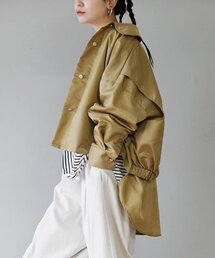レイヤードデザイン シャツヘム ジャケット