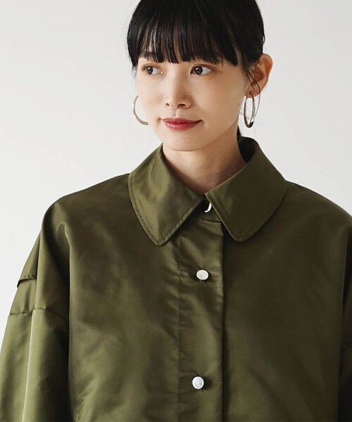 e-zakkamania stores(イーザッカマニアストアーズ)の「レイヤードデザイン シャツヘム ジャケット(その他アウター・レディース・ベージュ/カーキ・M)」の17枚目の写真
