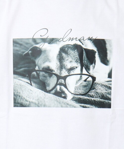 NOLLEY'S goodman（ノーリーズグッドマン）の「GOODMAN CAT&DOG photo T-shirts フォトプリントTシャツ（Tシャツ/カットソー・メンズ・オフホワイト/チャコールグレー/ホワイト/キナリ/マスタード/インディゴブルー/ブラック系その他・S/M/L）」の20枚目の写真