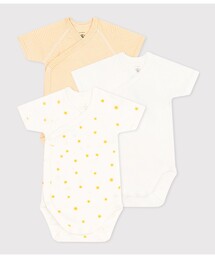 PETIT BATEAU | 半袖あわせボディ3枚組(肌着)