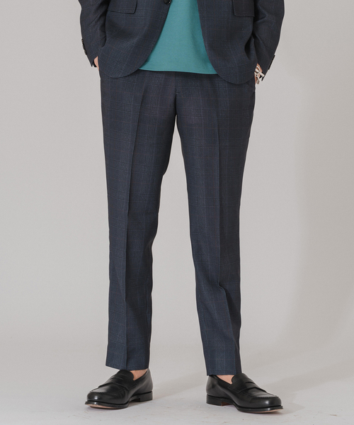 EDIFICE（エディフィス）の「”吸汗＆速乾”EVALET メッシュ チェック イージースラックス（スラックス・メンズ・ライトグレー/ブラウン/チャコールグレー・SMALL/X-LARGE/MEDIUM/LARGE）」の6枚目の写真