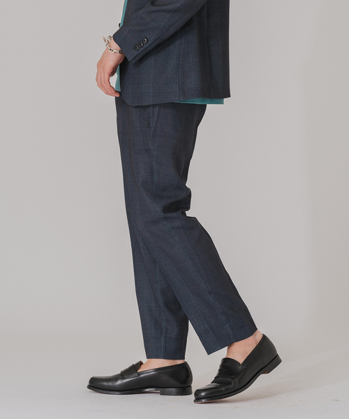 EDIFICE（エディフィス）の「”吸汗＆速乾”EVALET メッシュ チェック イージースラックス（スラックス・メンズ・ライトグレー/ブラウン/チャコールグレー・SMALL/X-LARGE/MEDIUM/LARGE）」の8枚目の写真