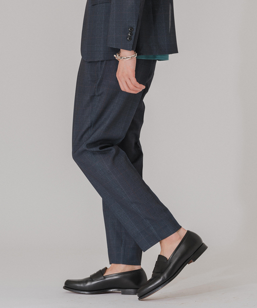 EDIFICE（エディフィス）の「”吸汗＆速乾”EVALET メッシュ チェック イージースラックス（スラックス・メンズ・ライトグレー/ブラウン/チャコールグレー・SMALL/X-LARGE/MEDIUM/LARGE）」の9枚目の写真