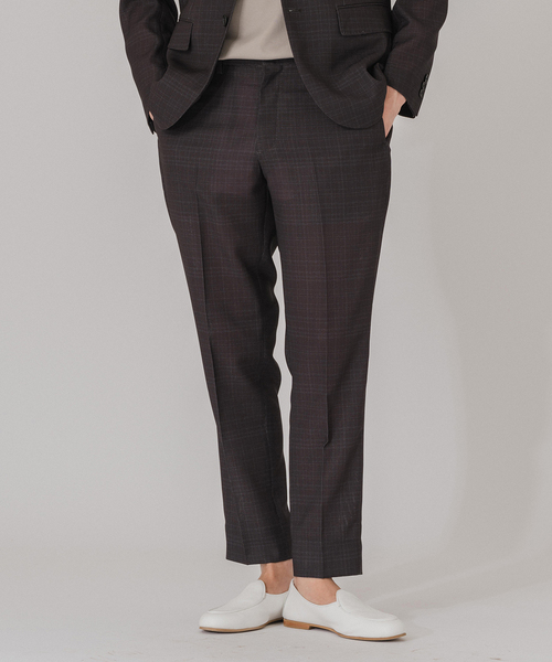 EDIFICE（エディフィス）の「”吸汗＆速乾”EVALET メッシュ チェック イージースラックス（スラックス・メンズ・ライトグレー/ブラウン/チャコールグレー・SMALL/X-LARGE/MEDIUM/LARGE）」の17枚目の写真